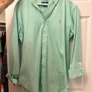 Ralph Lauren Mint Green Classic Fit Shirt